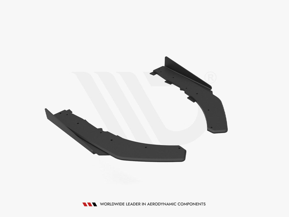 Street Pro Rear Side Splitters + Flaps compatible with BMW 4 M-Pack G22 / G23 / G22 Facelift / G23 Facelift