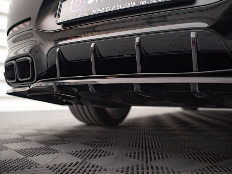 MAXTON DESIGN Central Rear Splitter (Vertical Bars) Mercedes AMG GT 63S 4-door Coupe Aero