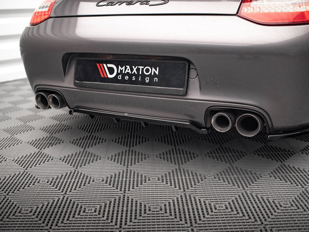 MAXTON DESIGN Central Rear Splitter (Vertical Bars) Porsche 911 Carrera / Carrera GTS 997 Facelift