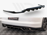 MAXTON DESIGN Central Rear Splitter (Vertical Bars) Porsche Panamera Turbo 970