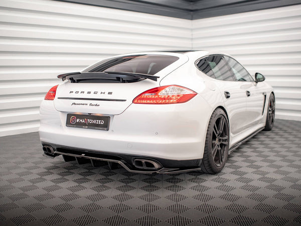 MAXTON DESIGN Central Rear Splitter (Vertical Bars) Porsche Panamera Turbo 970
