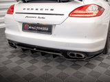 MAXTON DESIGN Central Rear Splitter (Vertical Bars) Porsche Panamera Turbo 970