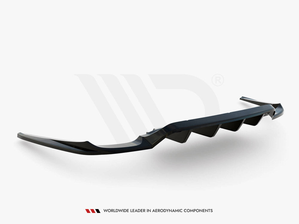 MAXTON DESIGN Central Rear Splitter (Vertical Bars) Porsche Panamera Turbo 970