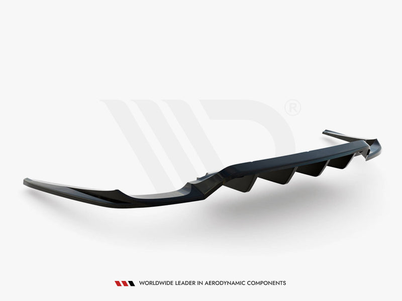 MAXTON DESIGN Central Rear Splitter (Vertical Bars) Porsche Panamera Turbo 970