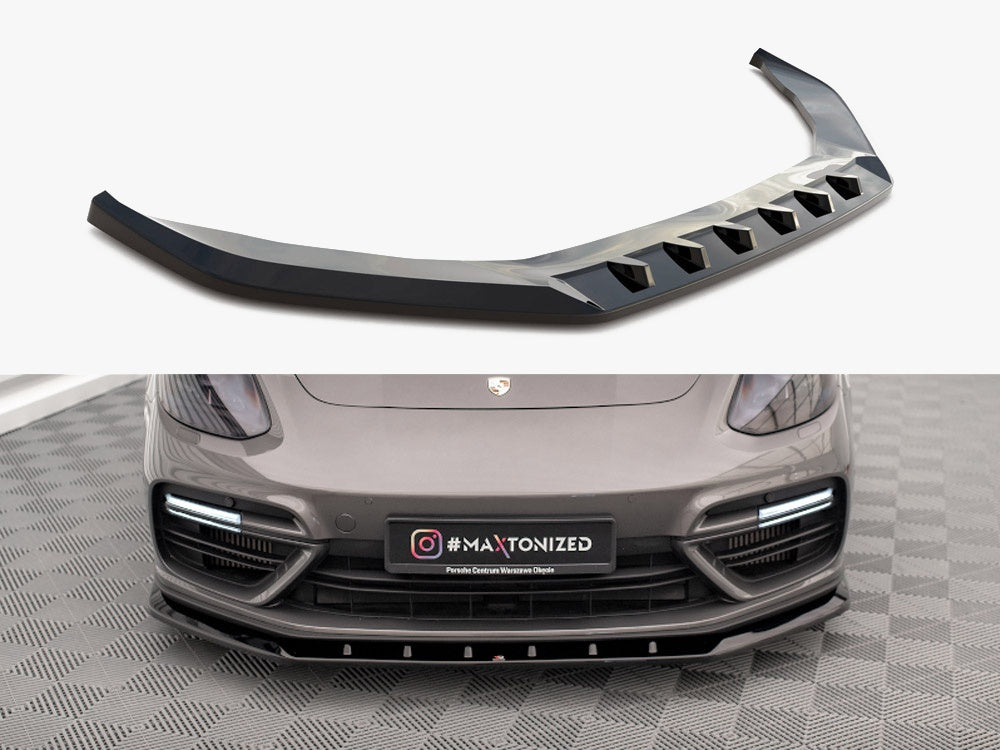 Front Splitter V.1 compatible with Porsche Panamera Turbo S E-Hybrid