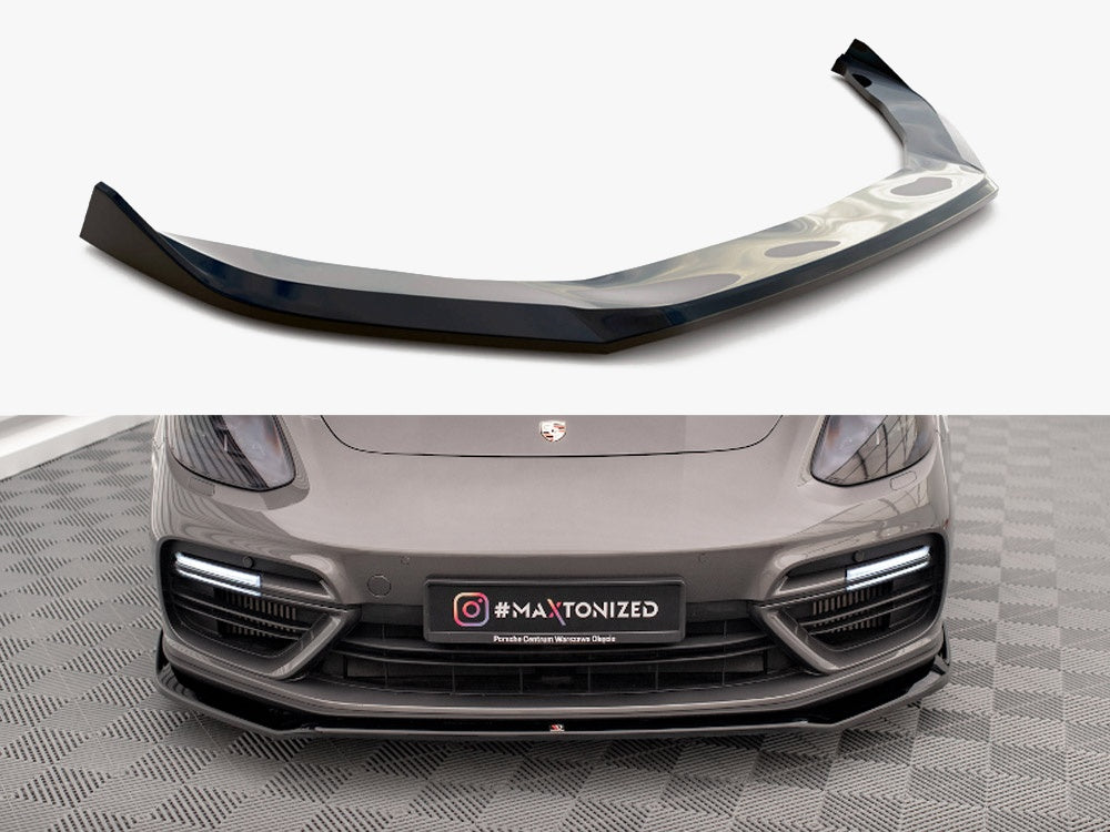 Front Splitter V.2 compatible with Porsche Panamera Turbo S E-Hybrid