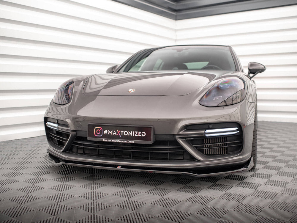 Front Splitter V.2 compatible with Porsche Panamera Turbo S E-Hybrid