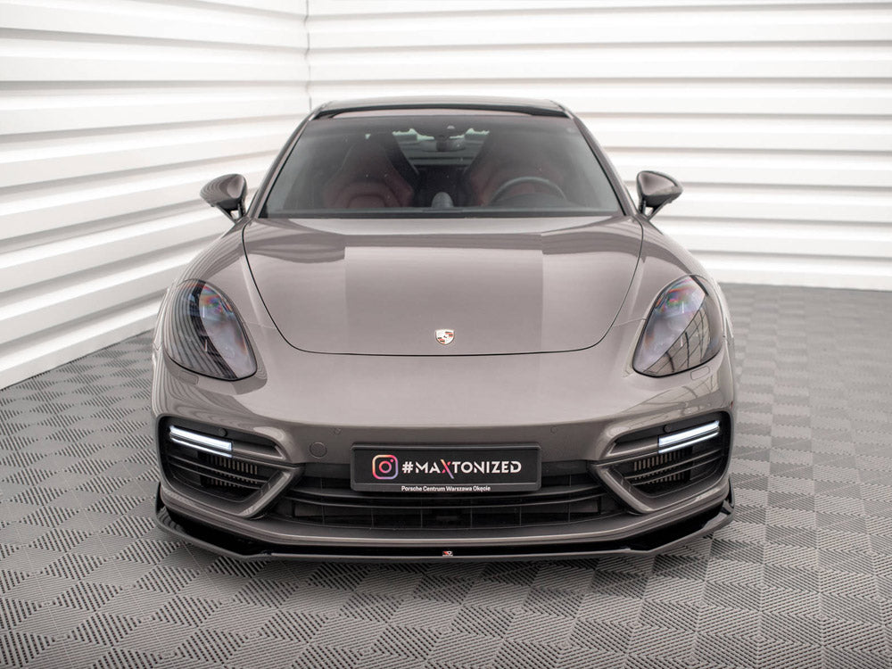 Front Splitter V.2 compatible with Porsche Panamera Turbo S E-Hybrid