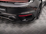 MAXTON DESIGN Central Rear Splitter (Vertical Bars) Porsche 911 Turbo S 992