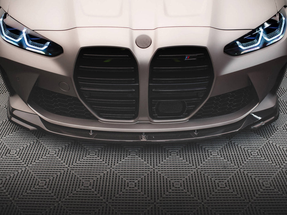 Carbon Fiber Front Splitter V.2 compatible with BMW M4 G82 / G82 Facelift