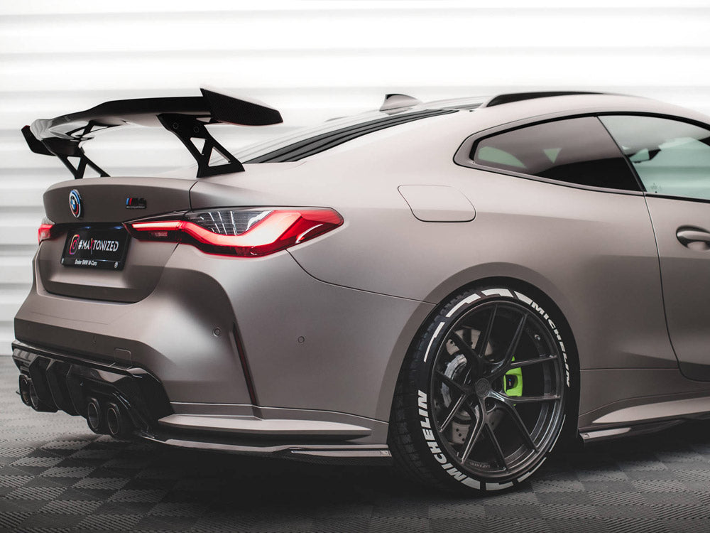 Carbon Fiber Rear Side Splitters compatible with BMW M4 G82 / G82 Facelift