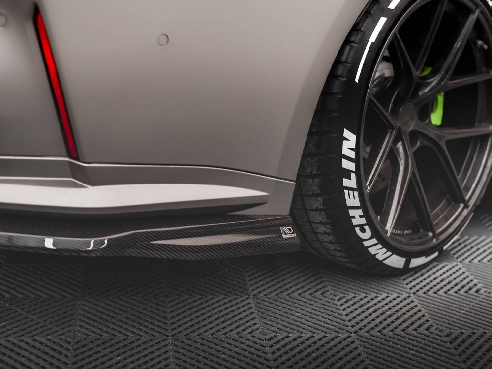 Carbon Fiber Rear Side Splitters compatible with BMW M4 G82 / G82 Facelift