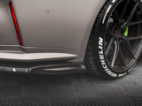 Carbon Fiber Rear Side Splitters compatible with BMW M4 G82 / G82 Facelift