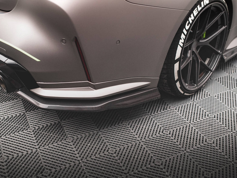 Carbon Fiber Rear Side Splitters compatible with BMW M4 G82 / G82 Facelift