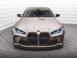 Carbon Fiber Front Grill + License Plate Holder Base compatible with BMW M4 G82