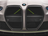 Carbon Fiber Front Grill + License Plate Holder Base compatible with BMW M4 G82