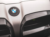 Carbon Fiber Front Grill + License Plate Holder Base compatible with BMW M4 G82