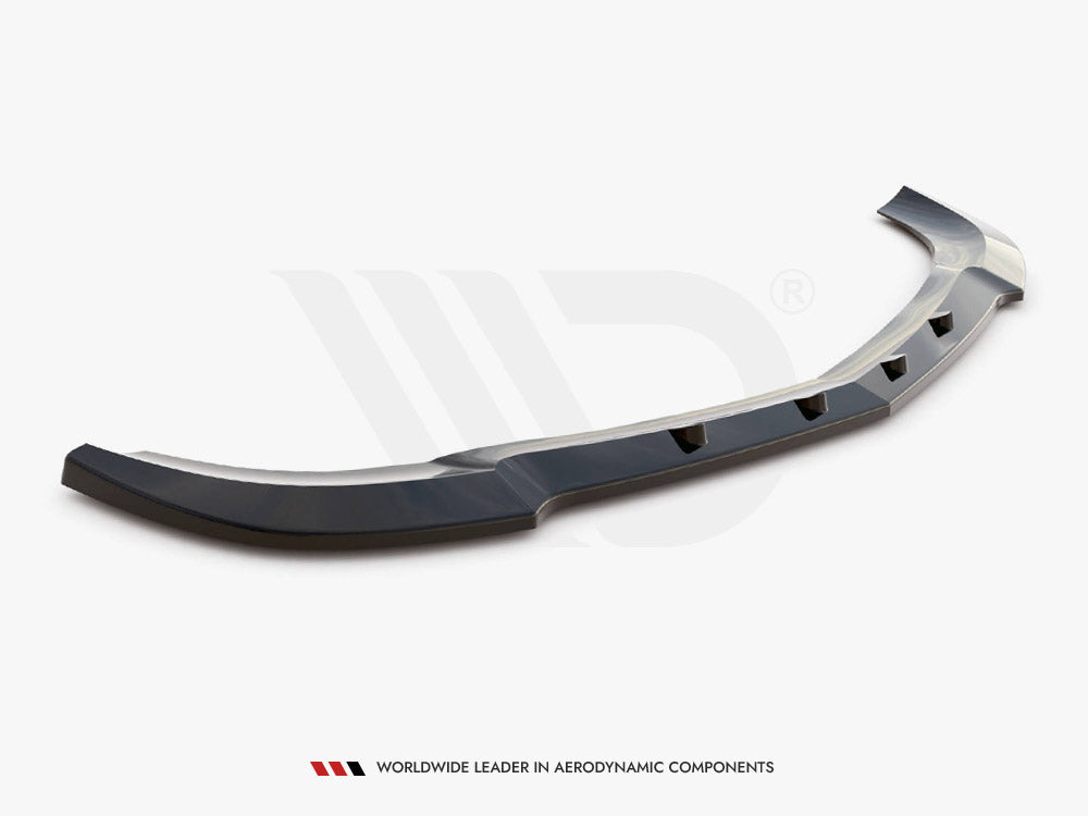Front Splitter V.2 compatible with Mercedes-Benz C Coupe / Sedan / Estate AMG Line C204 / W204 Facelift / S204 Facelift