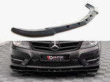 Front Splitter V.2 compatible with Mercedes-Benz C Coupe / Sedan / Estate AMG Line C204 / W204 Facelift / S204 Facelift