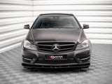 Front Splitter V.2 compatible with Mercedes-Benz C Coupe / Sedan / Estate AMG Line C204 / W204 Facelift / S204 Facelift