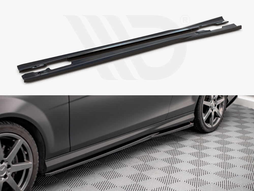 Side Skirts Diffusers Mercedes C Coupe AMG-Line C204