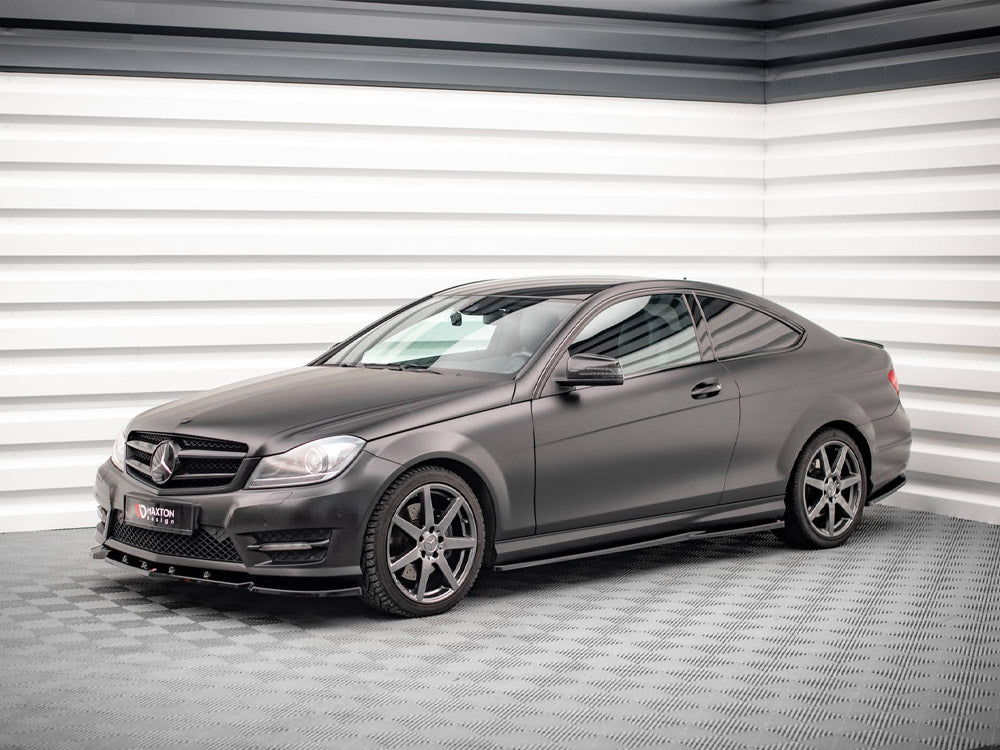 Side Skirts Diffusers compatible with Mercedes-Benz C Coupe / Sedan / Estate AMG Line C204 / W204 Facelift / S204 Facelift