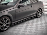 Side Skirts Diffusers compatible with Mercedes-Benz C Coupe / Sedan / Estate AMG Line C204 / W204 Facelift / S204 Facelift