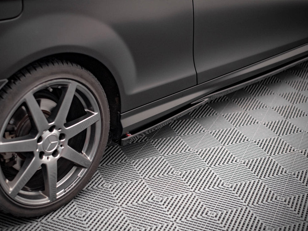 Side Skirts Diffusers compatible with Mercedes-Benz C Coupe / Sedan / Estate AMG Line C204 / W204 Facelift / S204 Facelift