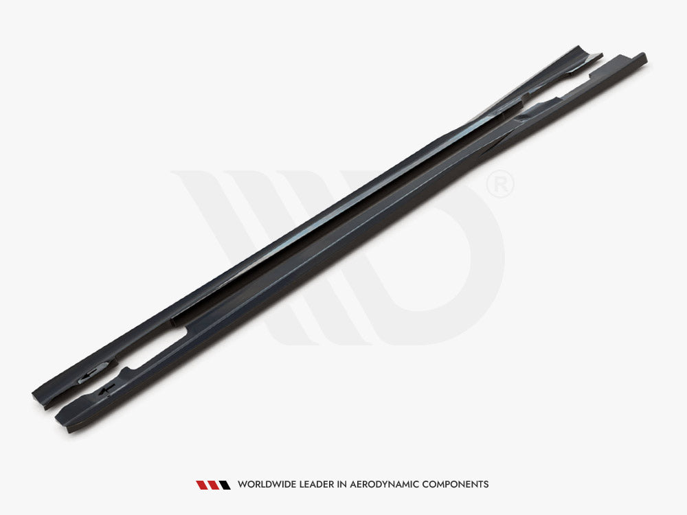 Side Skirts Diffusers compatible with Mercedes-Benz C Coupe / Sedan / Estate AMG Line C204 / W204 Facelift / S204 Facelift