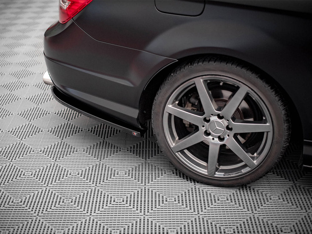 Rear Side Splitters compatible with Mercedes-Benz C Coupe / Sedan / Estate AMG Line C204 / W204 Facelift / S204 Facelift
