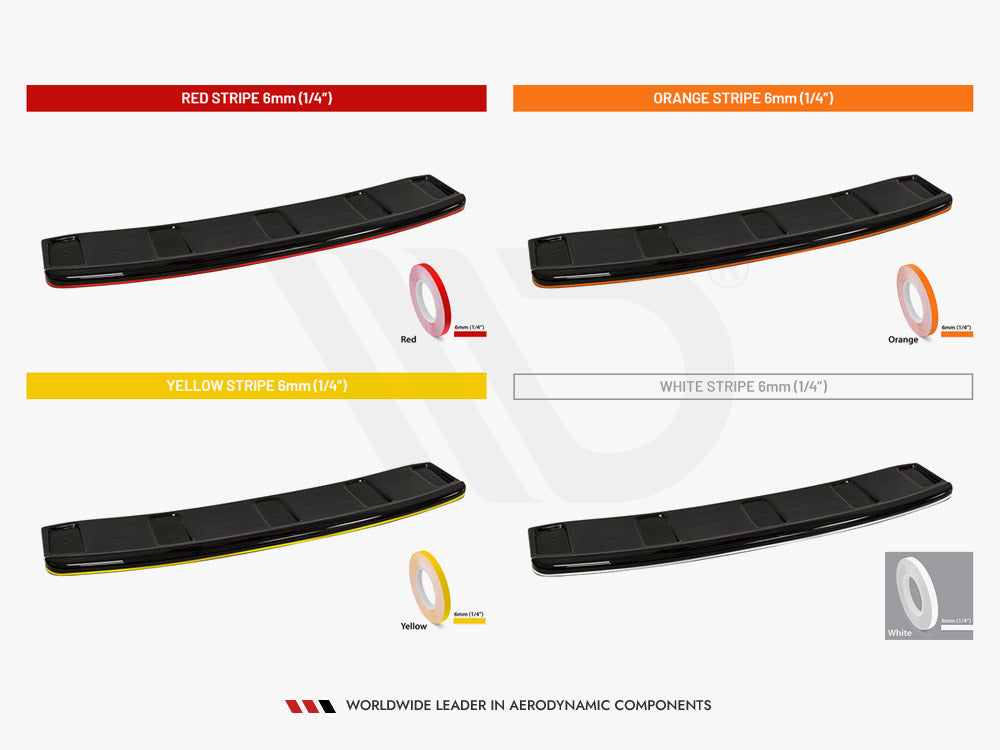 Central Rear Splitter compatible with Volvo XC60 R-Design Mk1 Facelift