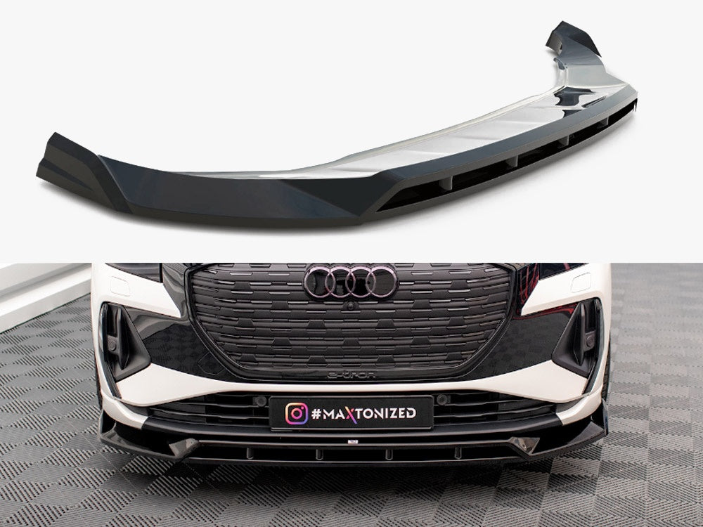 Front Splitter V.2 compatible with Audi Q4 e-tron Sportback Mk1