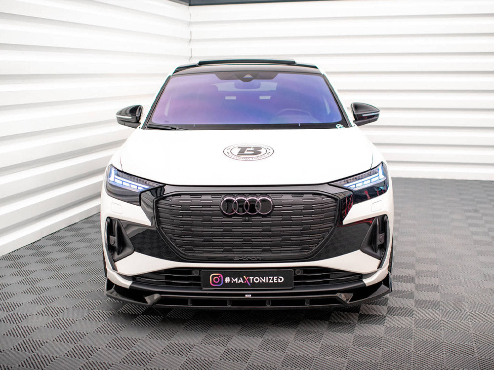 Front Splitter V.2 compatible with Audi Q4 e-tron Sportback Mk1