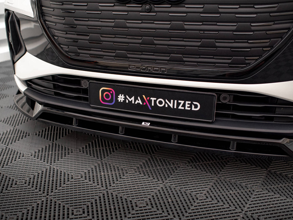 Front Splitter V.2 compatible with Audi Q4 e-tron Sportback Mk1