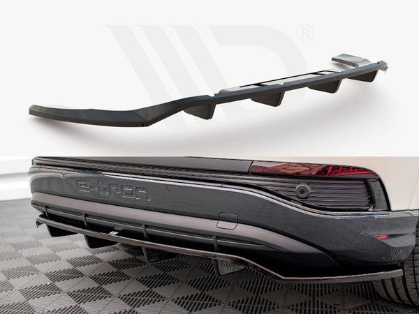 MAXTON DESIGN Central Rear Splitter (Vertical Bars) Audi Q4 e-Tron Sportback Mk1