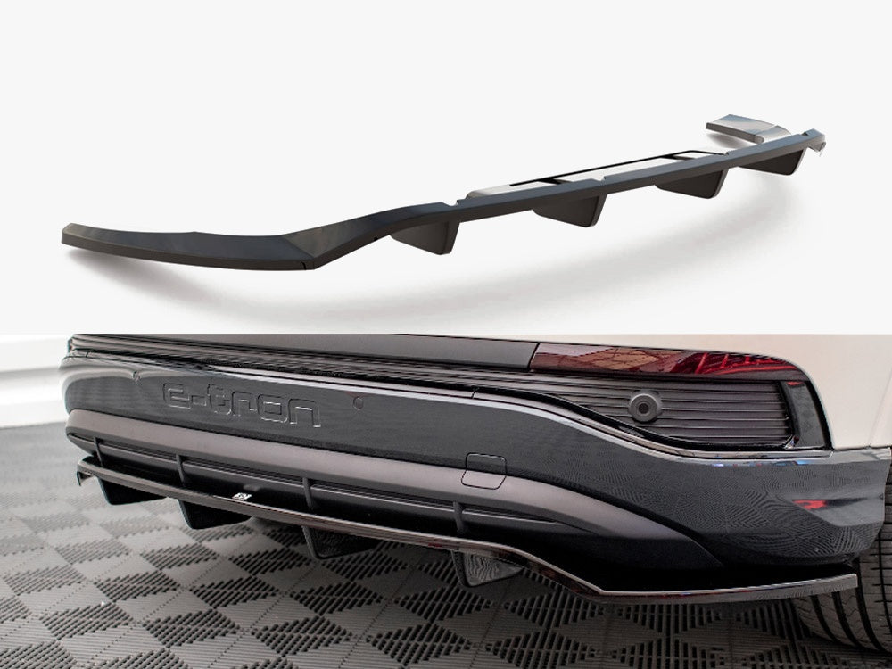 Rear Splitter (Vertical Bars) compatible with Audi Q4 e-tron Sportback S Line Mk1