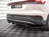 Rear Splitter (Vertical Bars) compatible with Audi Q4 e-tron Sportback S Line Mk1