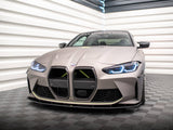 Street PRO Front Splitter compatible with BMW M4 G82 / M3 G80 - Black-Red