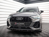 Front Splitter V.3 compatible with Audi Q3 Sportback / SUV S Line F3