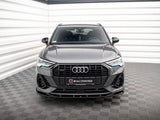 Front Splitter V.3 compatible with Audi Q3 Sportback / SUV S Line F3