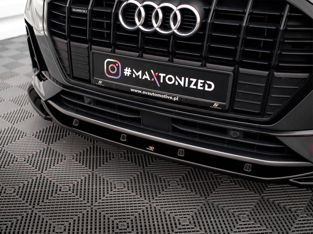 Front Splitter V.3 compatible with Audi Q3 Sportback / SUV S Line F3