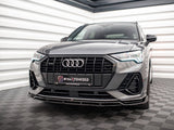 Front Splitter V.4 compatible with Audi Q3 Sportback / SUV S Line F3