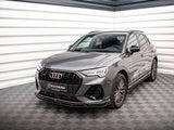 Front Splitter V.4 compatible with Audi Q3 Sportback / SUV S Line F3
