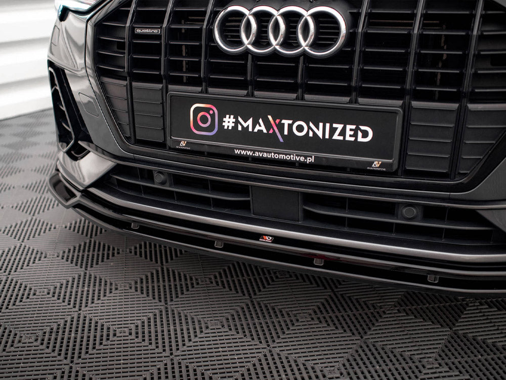 Front Splitter V.4 compatible with Audi Q3 Sportback / SUV S Line F3
