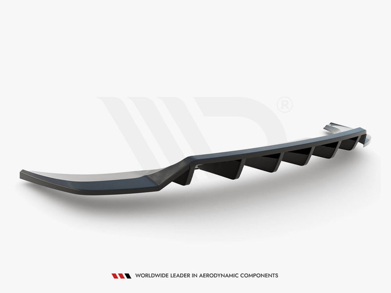 MAXTON DESIGN Central Rear Splitter (Vertical Bars) Audi Q3 S-Line F3