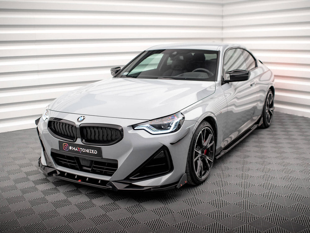 Front Splitter V.2 + Flaps compatible with BMW 2 Coupe M-Pack / M240i G42