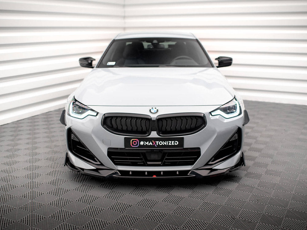 Front Splitter V.2 + Flaps compatible with BMW 2 Coupe M-Pack / M240i G42