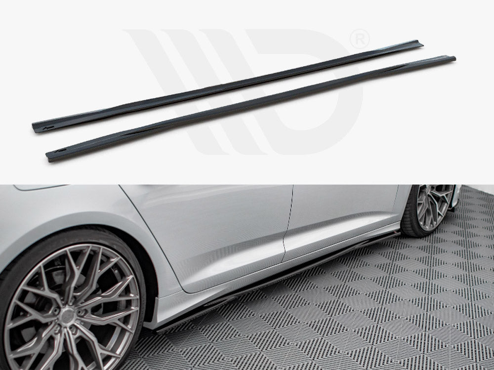 Side Skirt Diffusers Audi A6 S-Line / S6 C8