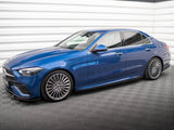 Side Skirts Diffusers compatible with Mercedes-Benz C AMG Line / 43 AMG W206