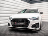 Front Splitter V.2 compatible with Audi A4 S Line / S4 B9 Facelift